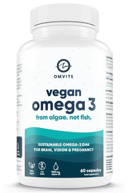 Omvits Vegan Omega 3 bottle